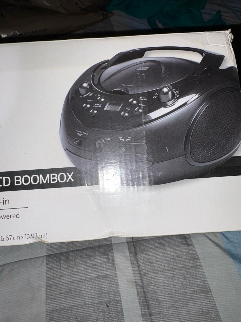 NFS-SOLD-RHONDACOTE1116
Onn Black Portable AM/FM CD BoomboxPRICE IS FIRM $6.00 - Picture 3 of 3